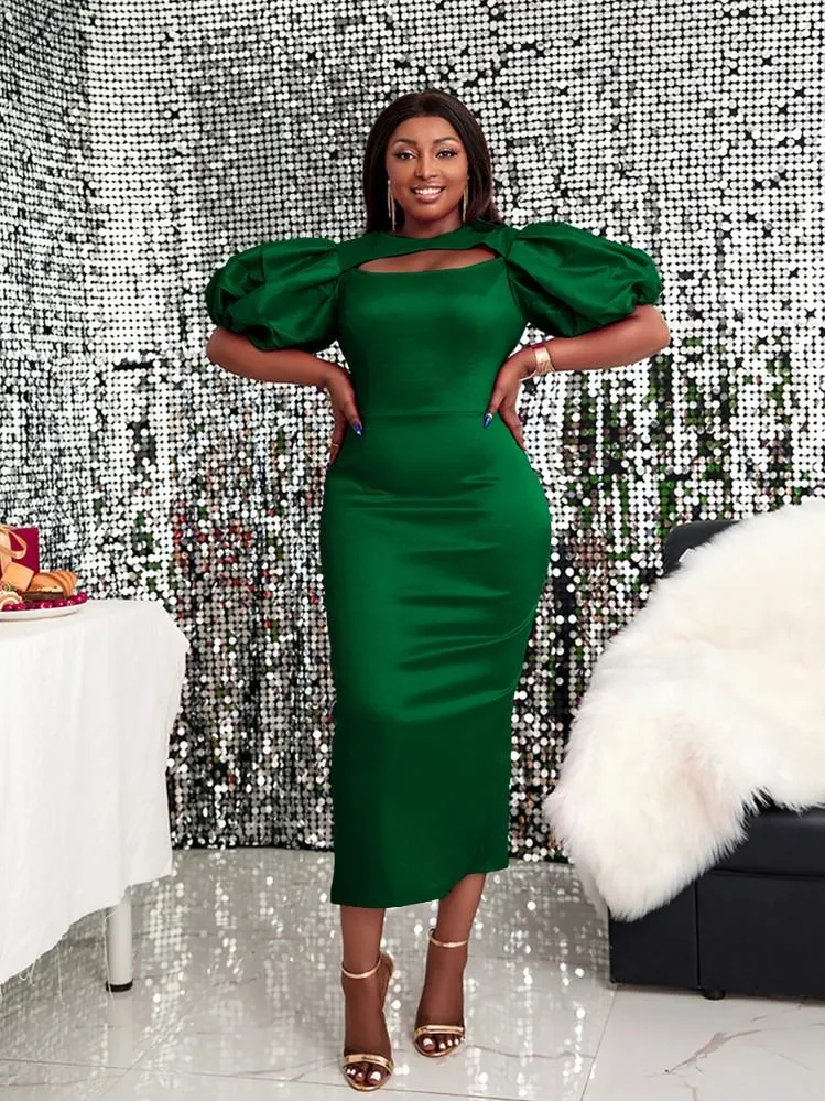 AOMEIDRESS Cut Out Wedding Cocktail Party Dress Plus Size Maxi Gowns
