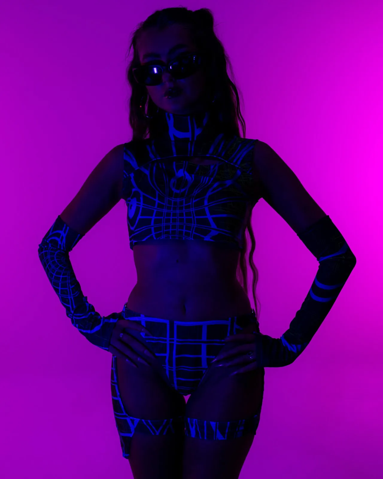 Candy Catz Wired Cutout Chaps 3pc Set