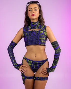 Candy Catz Wired Cutout Chaps 3pc Set