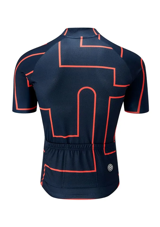 Chapeau! Club Pattern Men Jersey - Denim Coral