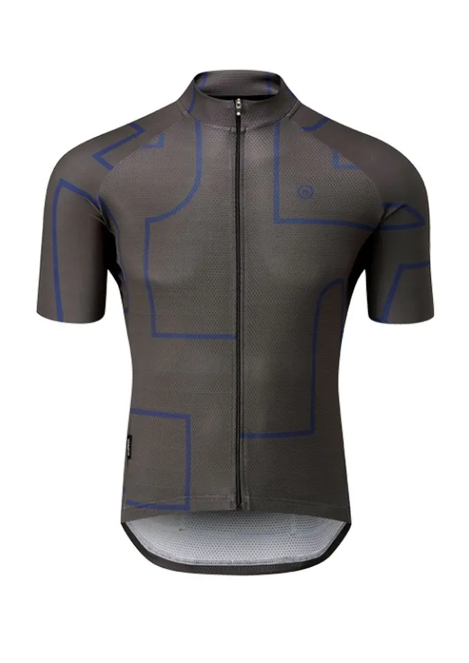 Chapeau! Club Pattern Men Jersey - Storm Grey Blue