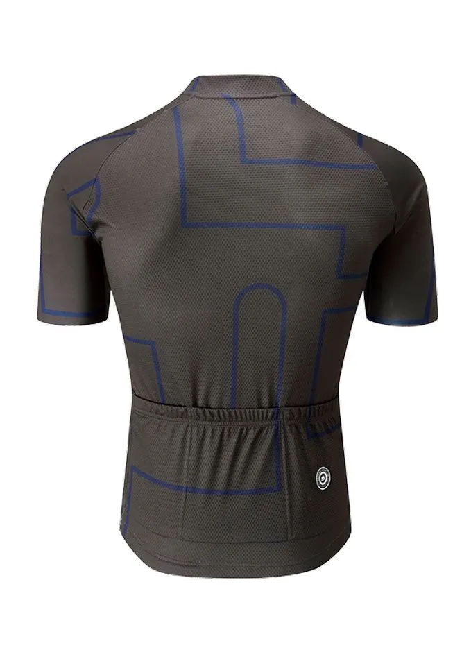 Chapeau! Club Pattern Men Jersey - Storm Grey Blue