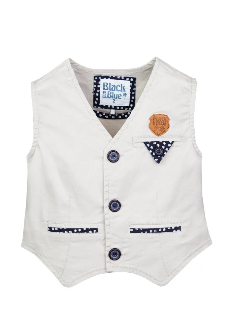 Chaqueta Starboard Niño Beige Black and Blue