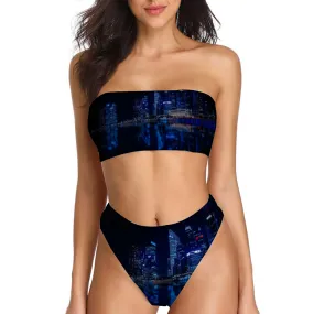 City Nights Bandeau Bikini with Padding 2-piece Swimsuit