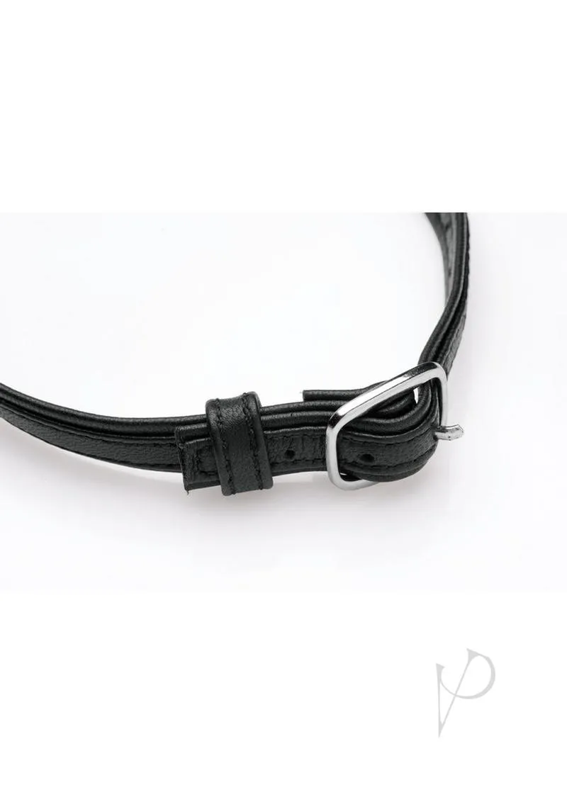 Heart Lock Choker With key Black