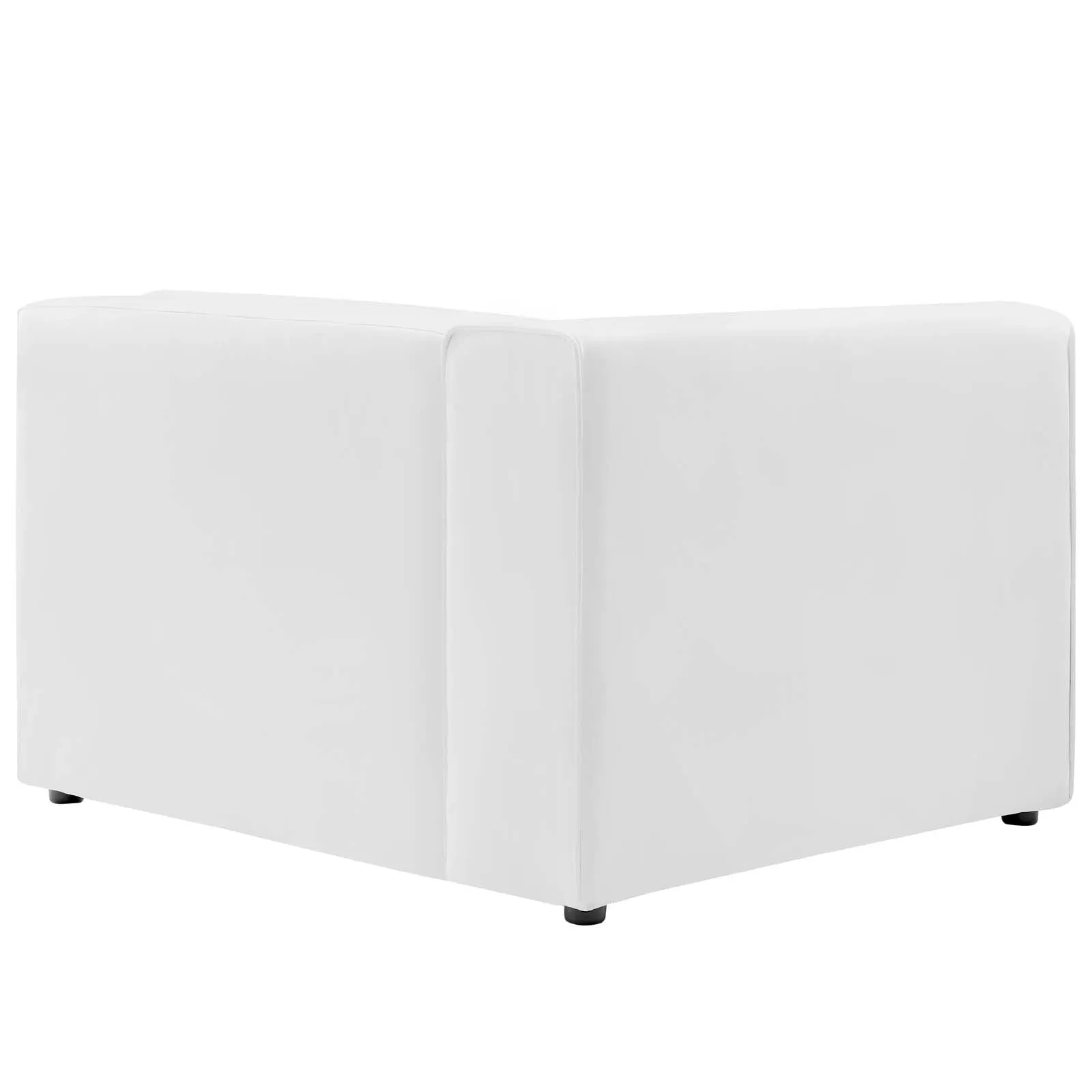 Mingle Vegan Leather 4-Piece Sectional Sofa White EEI-4793-WHI