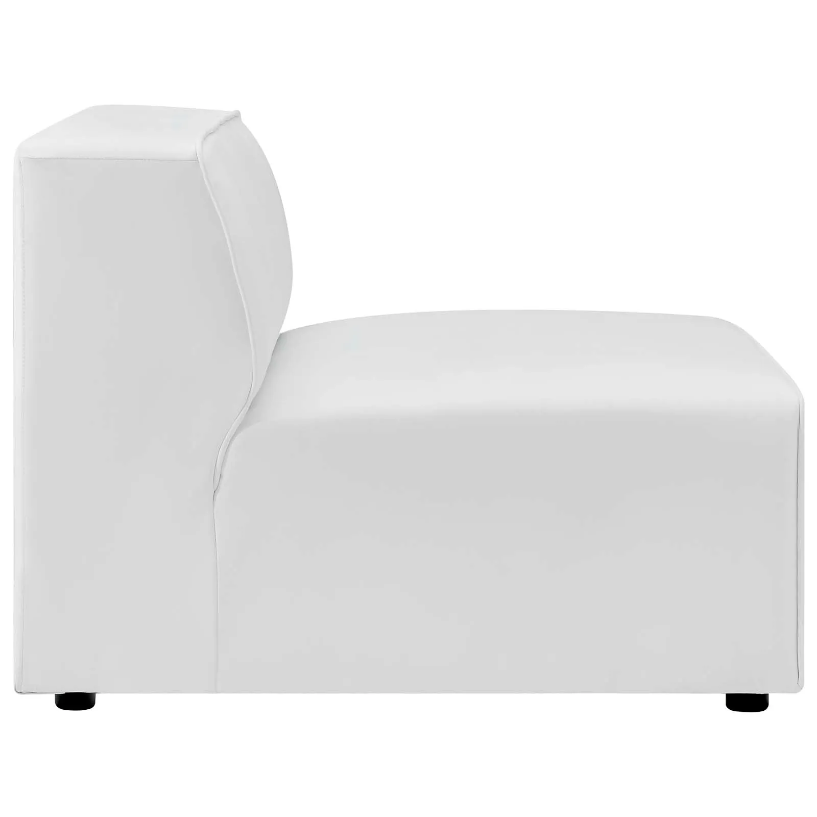 Mingle Vegan Leather 4-Piece Sectional Sofa White EEI-4793-WHI