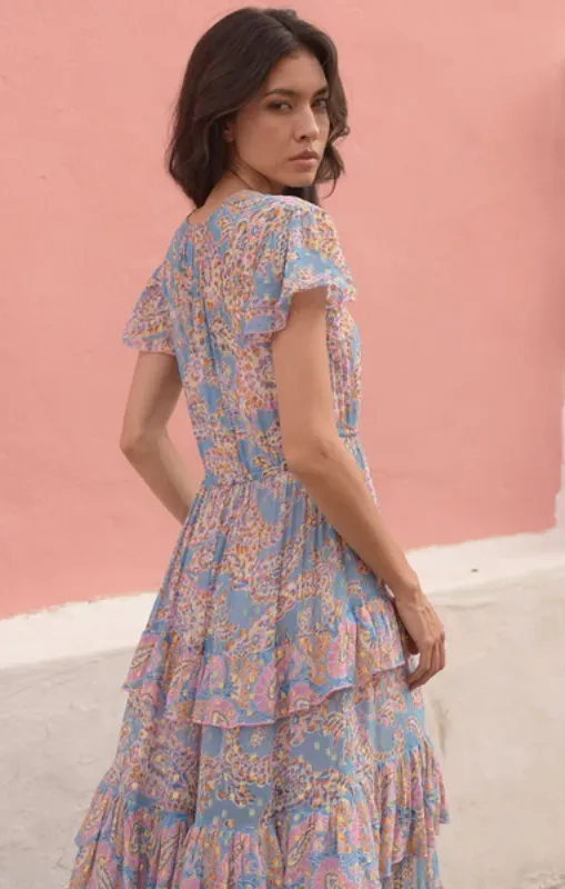 Miss June Paris - FA91 - Anakarina Dress - Blue - last one