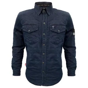 Protective Jeans Jacket - Blue Indigo with Pads