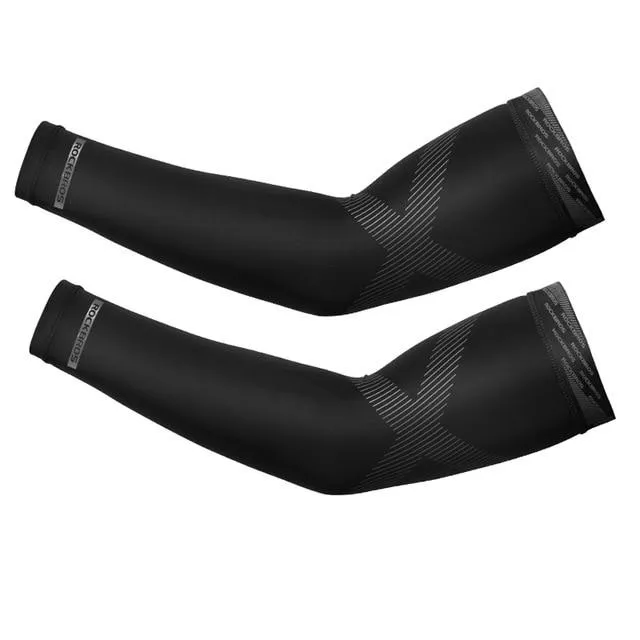 ROCKBROS Cycling Ice Fabric Running Camping Arm Warmers Basketball Sleeve Arm Sleeve Outdoor Sports Sleeves Summer Safety Gear