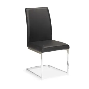 Shirelle chair in Black Leatherette - Set of 2