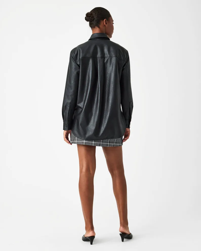 Spanx Leather-Like Oversized Shacket