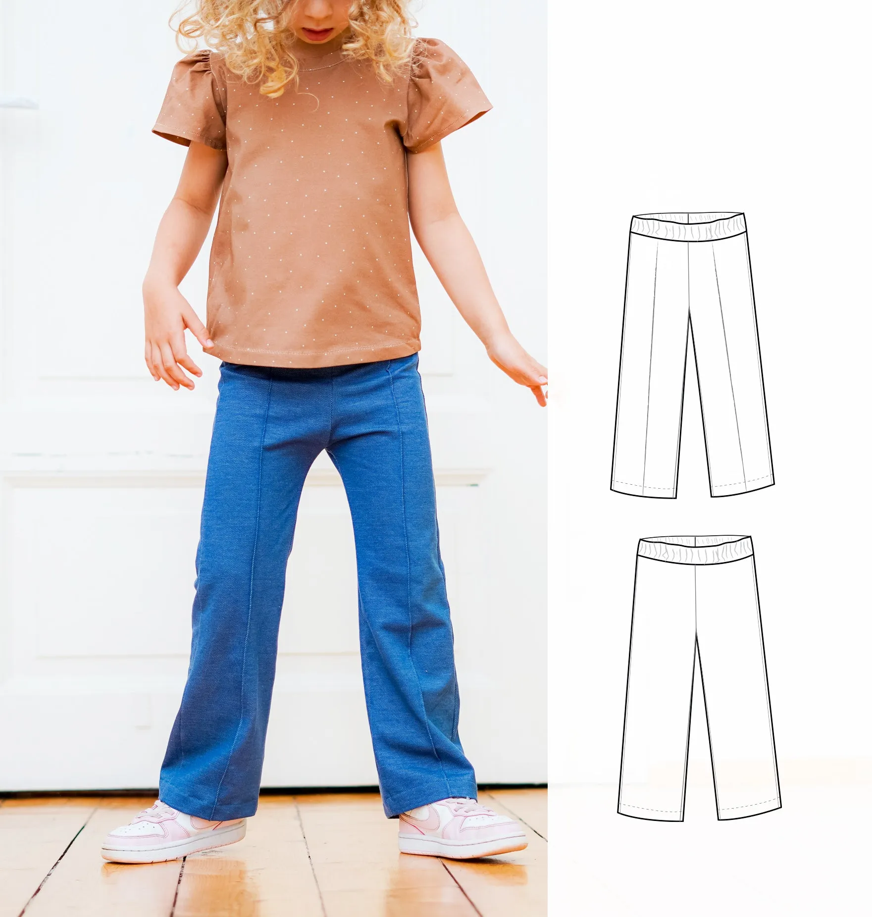 Straight leg pants