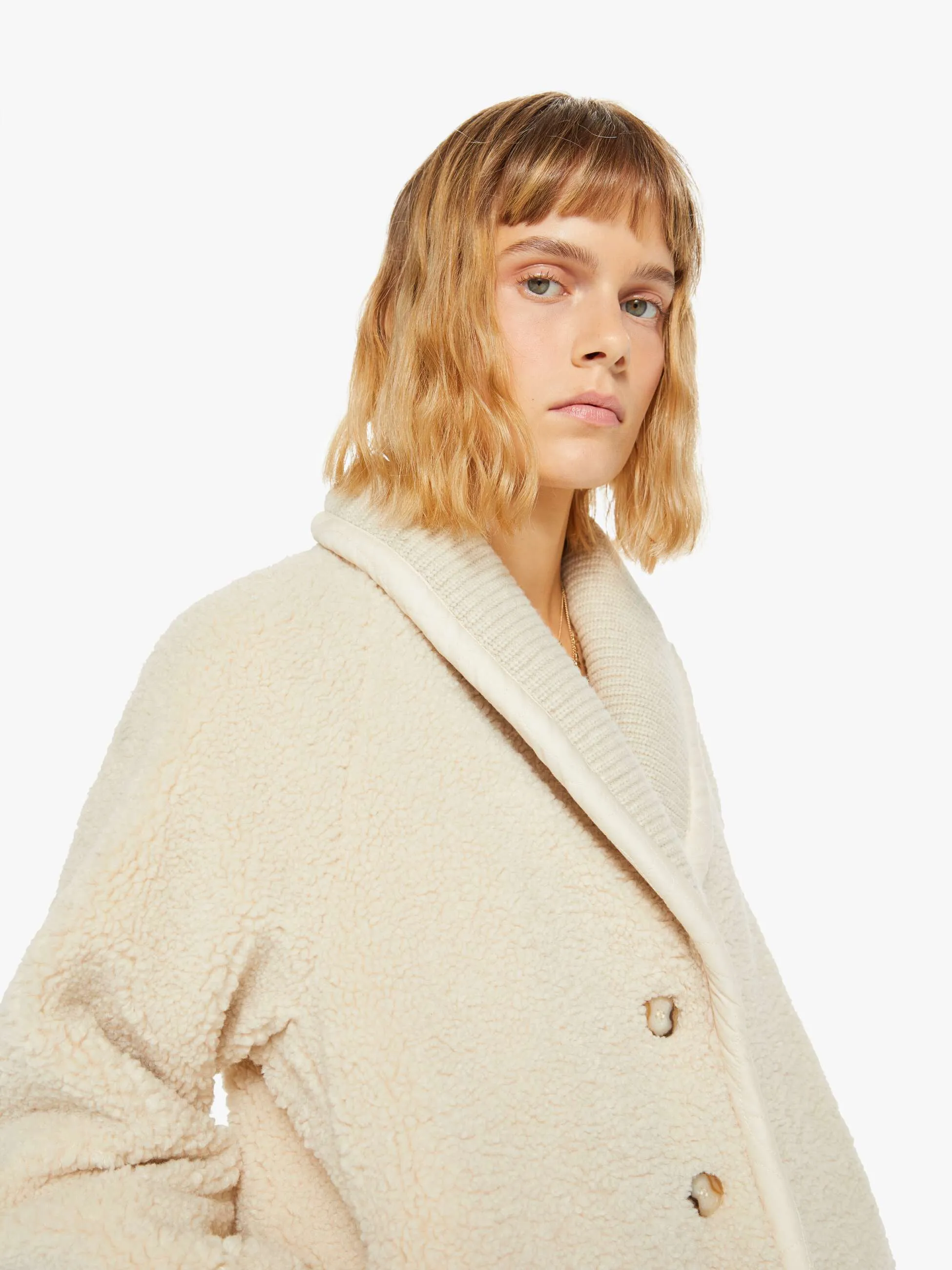 XiRENA Alfie Sherpa Jacket - Soft Pebble